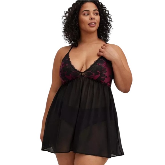 torrid Other - Torrid Curve Two Tone Lace Babydoll